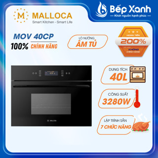 [FREESHIP HCM] Lò Nướng Âm Tủ Malloca MOV-40CP - 7 Chức Năng - Dung Tích 40L