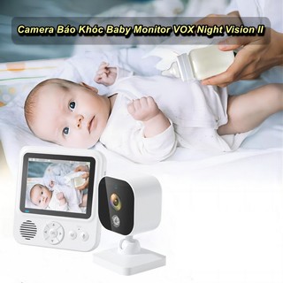 Camera Báo Khóc Trẻ Em 2 Chiều Baby Monitor VOX Night Vision II New Màn Hình IPS 2.8 inch - Home Decor Furniture