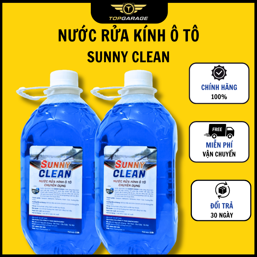 Nước rửa kính ô tô SUNNY CLEAN chuyên dụng chính hãng | TOP GARAGE STORE