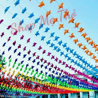 COMBO 100 CHONG CHÓNG NHỰA ĐỦ MÀU ĐK 20CM ĐỦ MÀU DÂY TREO