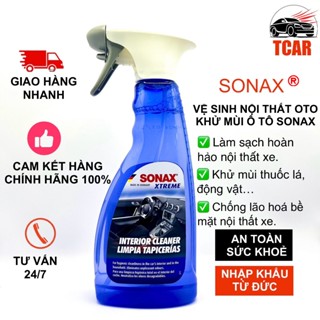 Vệ Sinh Nội Thất Oto, Khử Mùi Ô Tô SONAX Xtreme Interior Cleaner 500ml nhập khẩu từ Đức