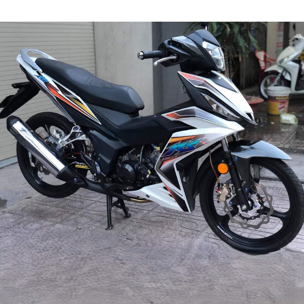 Tem Rời Xe Winner Rs trắng đen Mới -TG Stickers