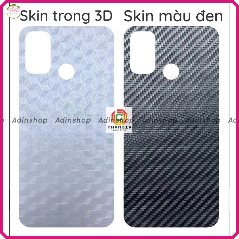 Miếng dán mặt lưng skin carbon Vsmart Joy 4 / Live 4