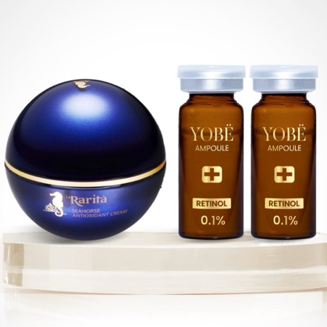 Combo Kem Cá Ngựa La Rarita & 2 Tinh chất Retinol Mờ Thâm Nám YOBE - Yobe 365