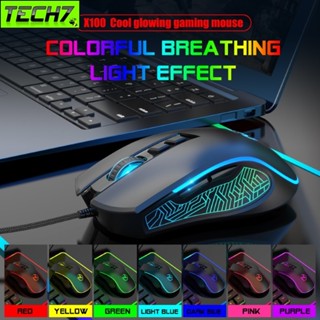 Chuột LED RGB 3600 DPI Gaming Mouse HXSJ X100 cho máy tính laptop