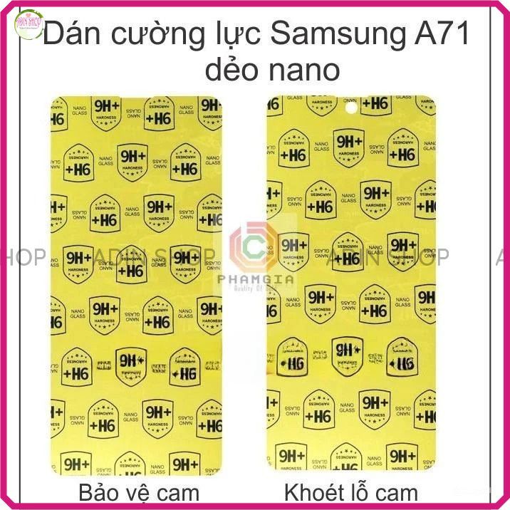 Dán Cường lực Nano dẻo Samsung A71