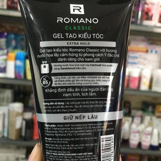Gel vuốt tóc Romano Classic giữ nếp lâu ( số 4)