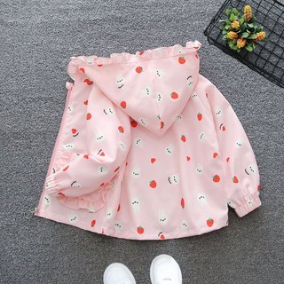 Áo khoác gió trẻ em 2 lớp có nón phối màu chất liệu dù cotton thiết kế chống nắng mưa nhẹ cho bé đi học áo viền bèo