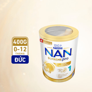 COMBO 12 lon Sữa bột NAN SUPREME PRO 1 - Lon 400g (Mẫu 0-12 tháng/Date 15/04/2027)