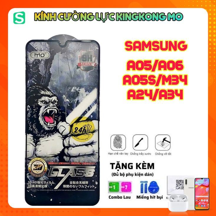 Kính cường lực Kingkong MO cho điện thoại Samsung A07 A05 A05S A06 A24 A34 M34