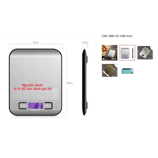 Cân điện tử mặt inox