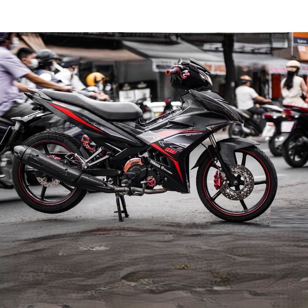 Tem Rời Xe Exciter 150 RC đen nhám -TG Stickers