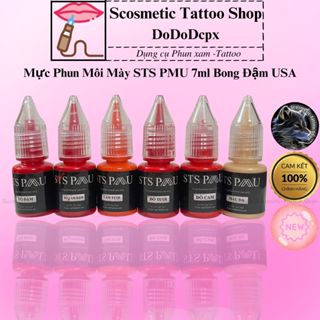 Mực Phun môi mày STS Pmu bong đậm,mực hữu cơ bám mực trong veo - USA -  5ml ( thực tế 8ml )