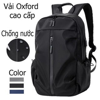 Balo Nam Vải Gió Cao Cấp Chống Thấm Nước, Có Cổng USB Có Ngăn Đựng Laptop 13- 14- 15.6" Thời Trang Thể Thao S3 B5505