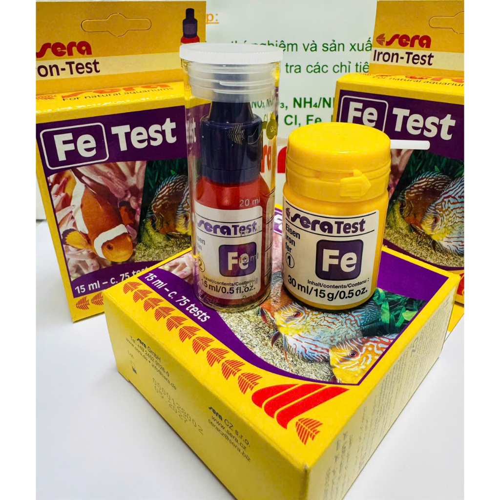 Sera Test kit đo phèn Fe nước ao nuôi