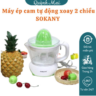 Máy ép cam tự động xoay 2 chiều SOKANY, dùng điện 220V, 0.7L, Máy vắt cam cao cấp vắt sạch nước cam, vắt kiệt nước