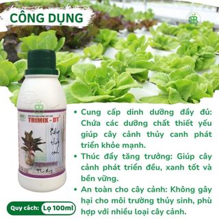 Dung Dịch Thủy Canh Kiểng , Tăng Cường Dinh Dưỡng Cho Cây - Chai 100ML
