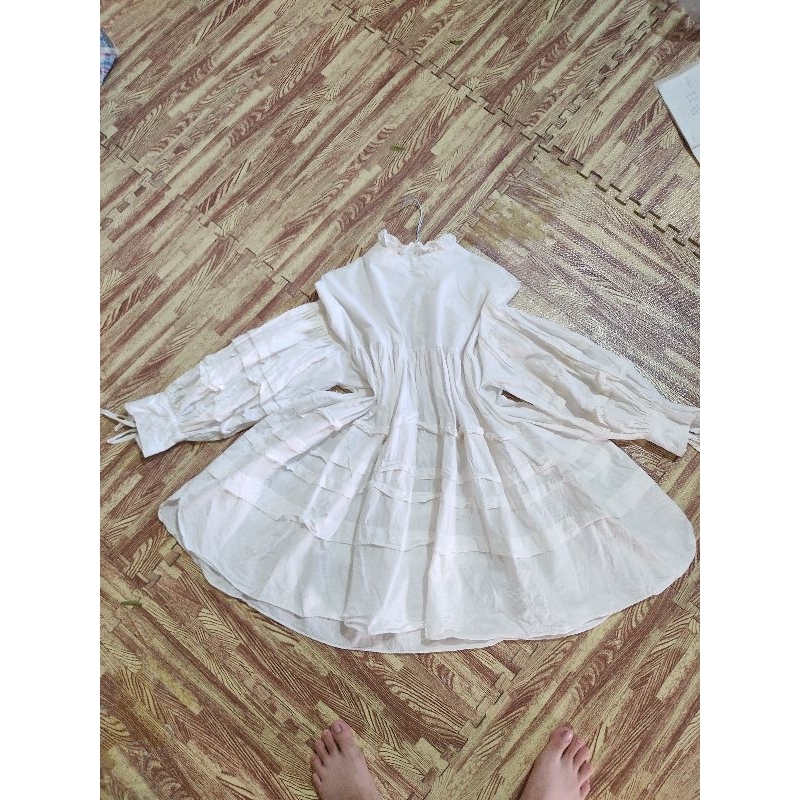 váy babydoll trắng