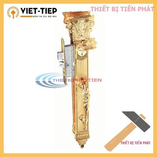 Ổ khóa cửa đai sảnh tay gạt việt tiệp 04190 bằng đồng, cao 627mm, siêu chống trộm, sang trọng, đẳng cấp