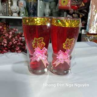 Cặp Đèn Cầy Ly A18 Cao 15 Cm /Cặp Đèn Ly Cúng Phật