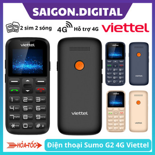  Điện Thoại 4G Sumo G2 Viettel  LTE  - 2 Sim 2 Sóng - Hỗ Trợ Người Cao Tuổi - Đọc Số  Đài FM 
