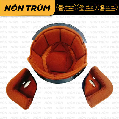 Lót nón bảo hiểm 3/4 Royal M139 gồm 1 lót và 2 ốp tai phiên bản mới
