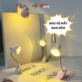 Đèn đọc sách đầu giường Đèn đọc sách mini kẹp sách Đèn kẹp xoay 360 độ bảo vệ mắt ban đêm ENO