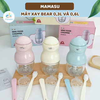 (Xả Kho Thanh Lý) Máy Xay Đa Năng Bear 0,6L Và 0,3L Cho Bé Ăn Dặm Máy Xay Bear 6 Lưỡi Máy Xay 8 Lưỡi
