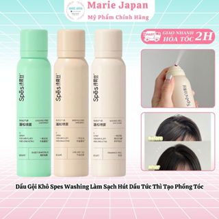 Dầu Gội Khô Spes Washing - Free Hairspray Làm Sạch Hút Dầu Tức Thì Tạo Phồng Tóc