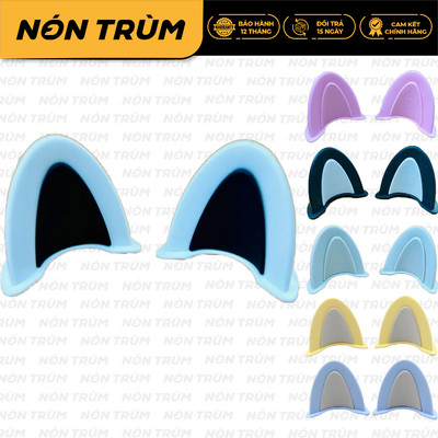 Tai mèo gắn mũ bảo hiểm nửa đầu và nón bảo hiểm 3/4 Royal