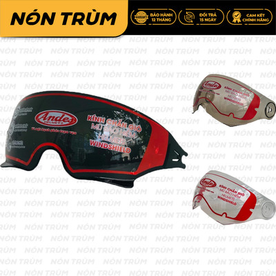 Kính thay nón bảo hiểm Andes 139 kính âm có nhiều màu