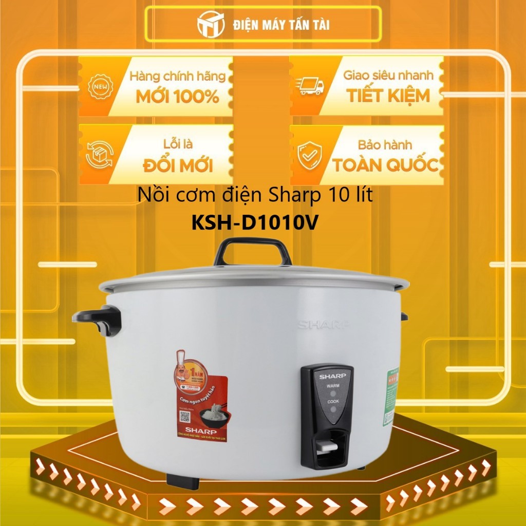KSH-D1010V  - NỒI CƠM ĐIỆN NẮP RỜI SHARP KSH-D1010V - GIAO TOÀN QUỐC