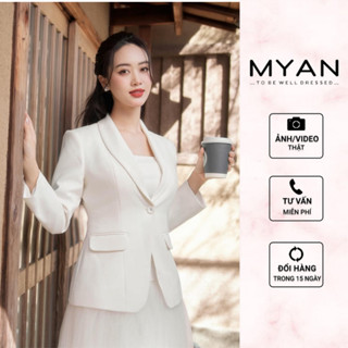  MYAN DESIGN Áo Khoác Vest Nữ Dáng Ôm Thanh Lịch Avn032416 