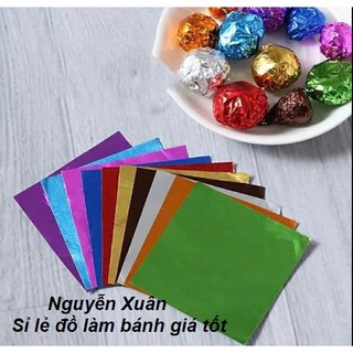 Giấy bạc bọc socola, kẹo (100 tờ/ gói)