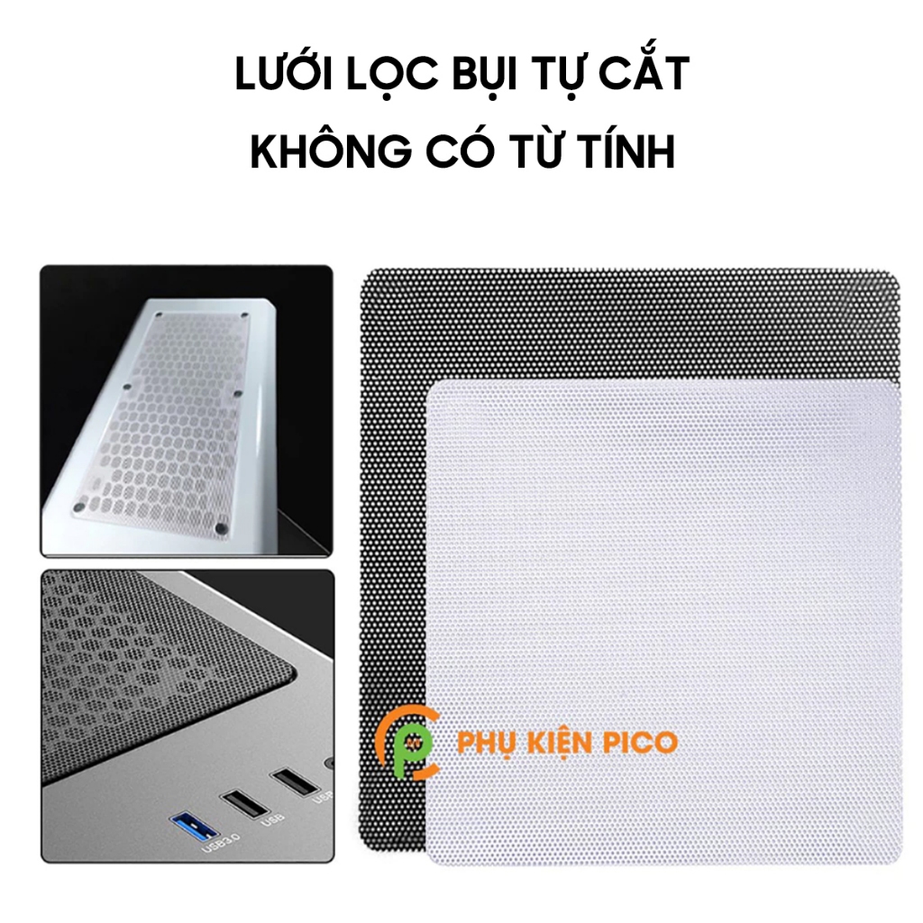 Tấm lưới chắn lọc bụi case máy tính quạt tản nhiệt nhiều kích thước - Tấm lưới chống bụi tự cắt