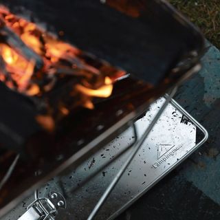 Bếp nướng gấp gọn Campingmoon không gỉ bếp nướng than hoa, bếp ngoài trời MT-045(dùng cho 4-8 người)