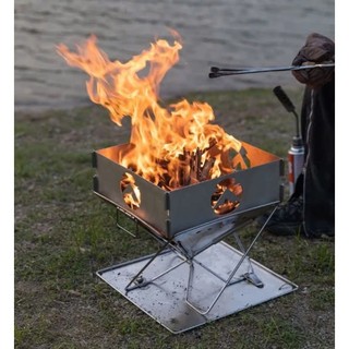 Bếp nướng gấp gọn Campingmoon không gỉ bếp nướng than hoa, bếp ngoài trời MT-045(dùng cho 4-8 người)