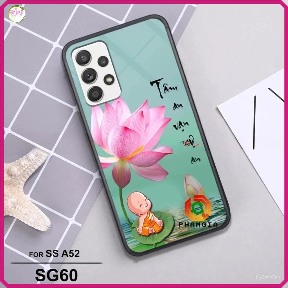 Ốp lưng kính cường lực chống bể Samsung A52 (4G/5G) A52s Ốp điện thoại cao cấp