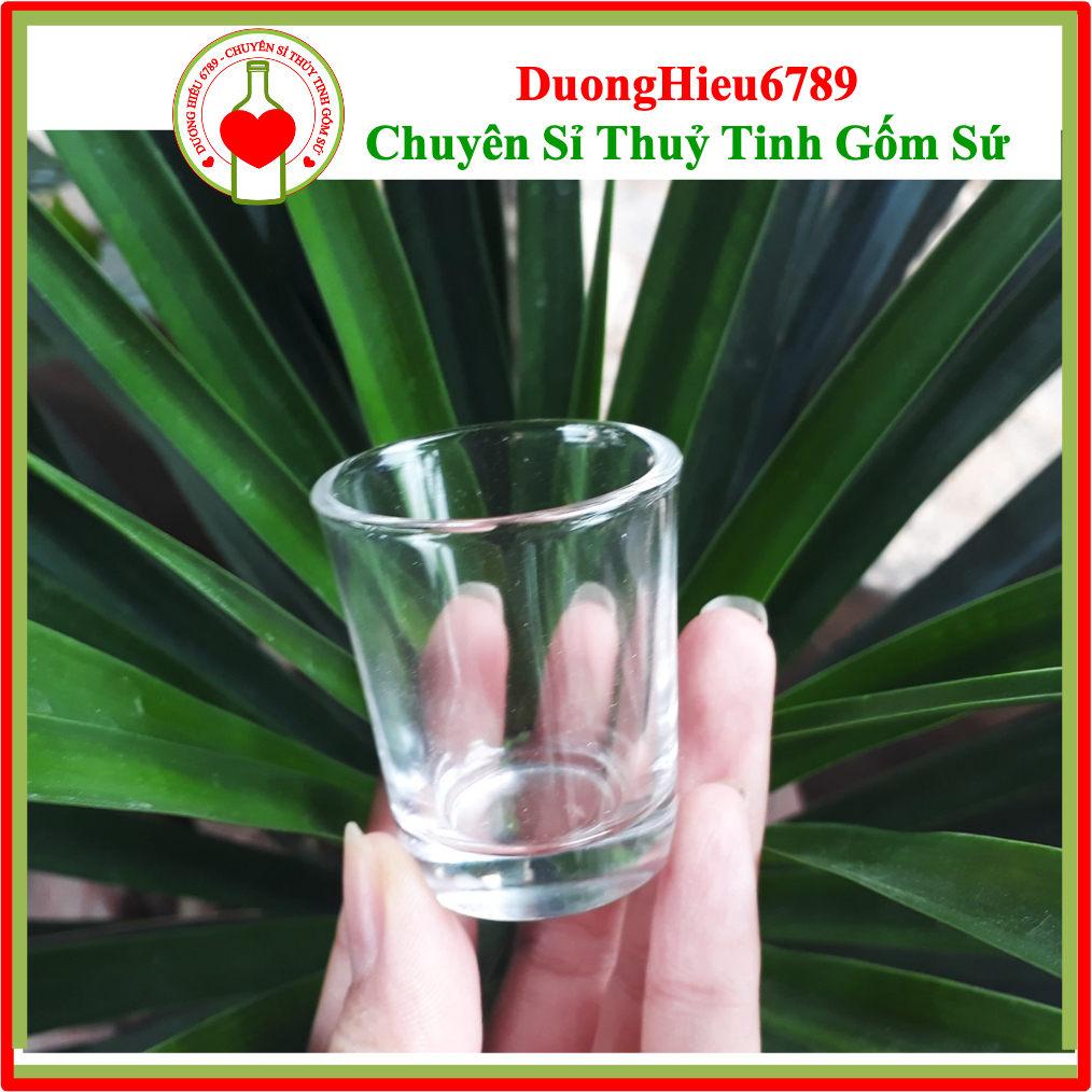 [SET 6} Chén Đựng Rượu Mắt Trâu, Chén Rượu Thủy Tinh Cực Rẻ - Duonghieu6789