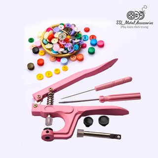 Bộ Kìm Bấm Cúc Đa Năng, Máy Dập Nút Nhựa 4 Chi Tiết loại 1, dùng thủ công IN-36, LLD-A01, JB29 #ssl_accessories