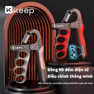 Kìm bóp tay KEEP chữa A điều chỉnh lực từ 5-100kg đếm số dụng cụ tập cơ tay cao cấp đếm số điện tử