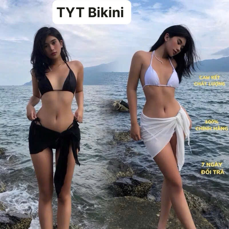 Bikini 3 mảnh set 3 món . bikini 2 mảnh kèm choàng cột Mông ( sẵn hàng - che tên) | BigBuy360 - bigbuy360.vn