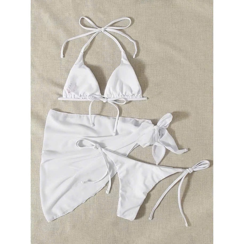 Bikini 3 mảnh set 3 món . bikini 2 mảnh kèm choàng cột Mông ( sẵn hàng - che tên) | BigBuy360 - bigbuy360.vn