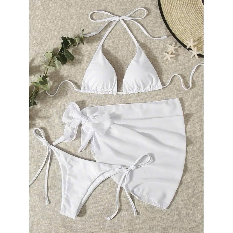 Bikini 3 mảnh set 3 món . bikini 2 mảnh kèm choàng cột Mông ( sẵn hàng - che tên) | BigBuy360 - bigbuy360.vn