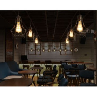 Đèn thả khung sắt trang trí hình tên lửa