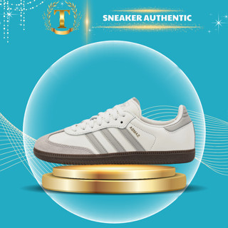 Giày Adidas Samba OG Grey Brown, Samba Màu Mới Xám Đế Đen Basic Nam Nữ