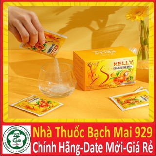 Trà Đào Giảm Cân Detox mẫu mới hộp 15 gói, trà đào kelly detox (plus gold bonus matcha/slim be/cam/lê/ổi/lựu/bứa/dứa)