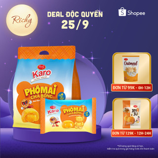Bánh Chà Bông Karo Hình Gấu Richy - Bánh Tươi Chà Bông Nhân Phô Mai Trứng Date 45 Ngày
