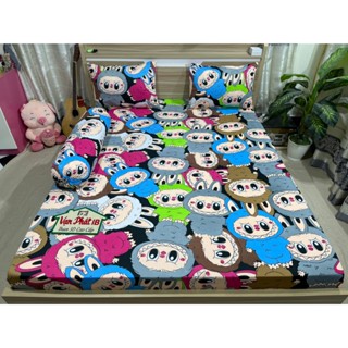 Bộ ga thun - Bộ 4 món thun lạnh Hàn Quốc in hình LABUBU nhiều hình