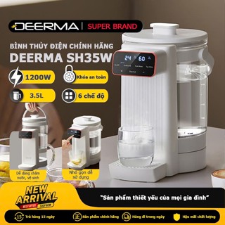 Bình thủy điện đun nước nóng đa năng chính hãng Deerma SH35W tích hợp khử nồng độ Clo, công suất 1200W
